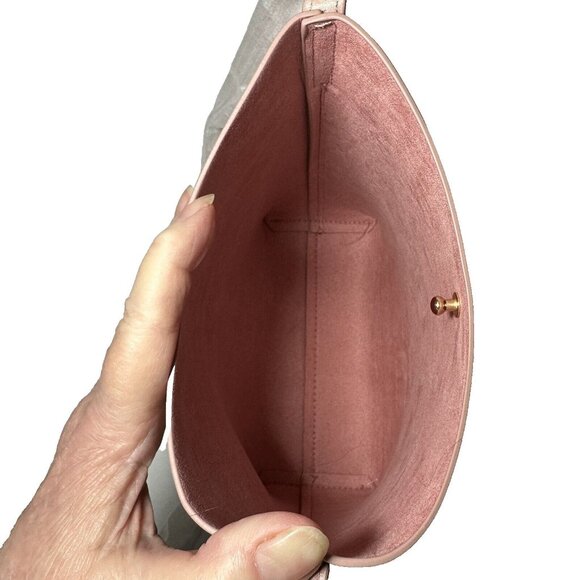 Samara Shoulder Bag Purse Crossbody Peony Pink Adj Strap Vegan Medium NWO - Picture 5 of 6